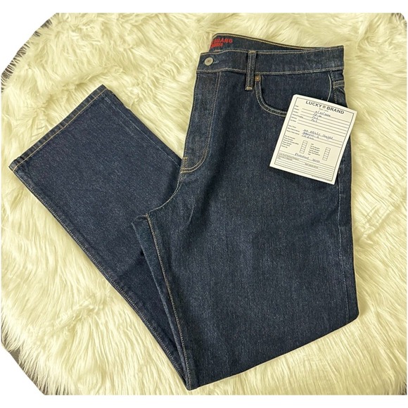Lucky Brand Cole Hauser Made in USA Athletic Straight Men's Jeans W38 L32 Rinse - Picture 4 of 16